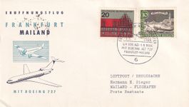 Erstflug Lufthansa Frankfurt - Mailand 1964