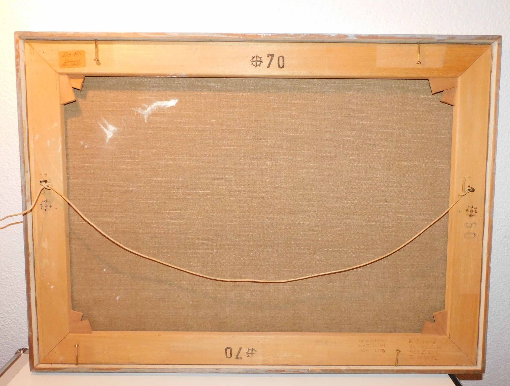 Gemälde: Kunst Ölgemälde Bild signiert  1973 – Gebraucht aus Sursee von 76 4