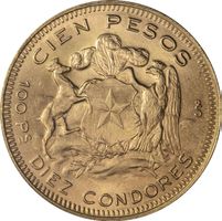 100 Pesos Chile GOLD