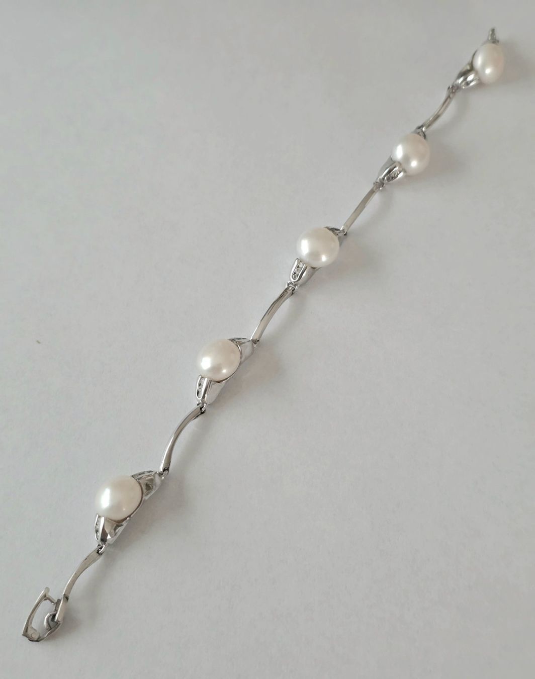 Bracelets: Exquisites Design-Echte Perlenarmkette mit Silber 925 - Neu – Neuf avec emballage d'origine à Uetikon am See par Coralreef 9