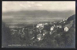 Walzenhausen, Stadt gegen die Rheinebene