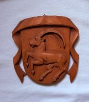 Steinbock Capricorn Holz Unikat