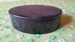 Steindose , schwarz oval