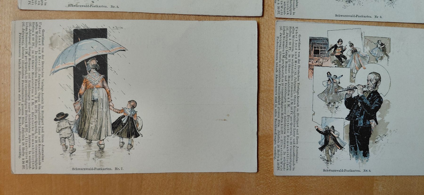 Cartoline postali: 8 antike Schwarzwald Postkarten, Lithogrofien – Usato da Trogen venduto da Limboo 4