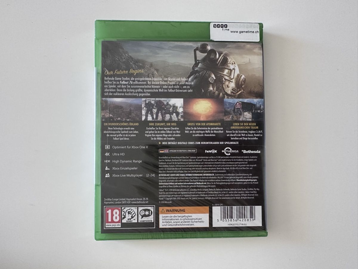Giochi: NEU OVP Fallout 76 Sealed, Xbox One – Nuovo e nell'imballaggio originale da Couvet venduto da Aura_aura 1