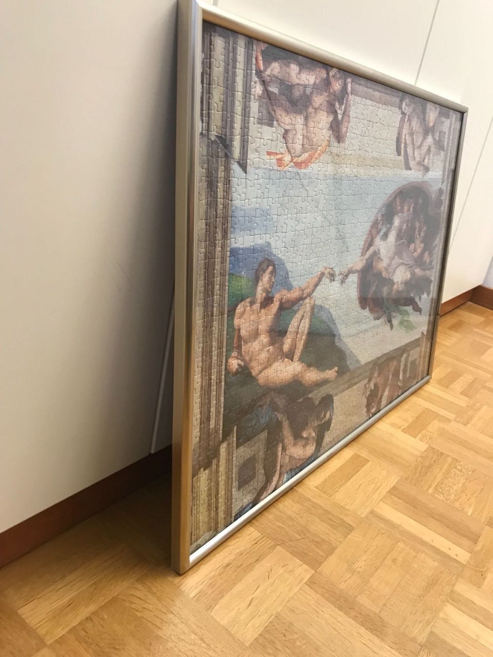Poster & Bilder: 1000 Puzzle - Michelangelo inkl. Rahmen – Gebraucht aus Siebnen von Arko27 1
