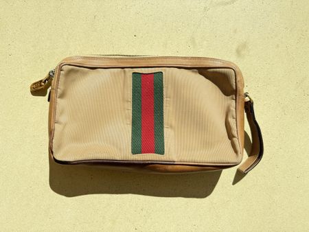 Vintage GUCCI Clutch / Handtasche – Web Stripe