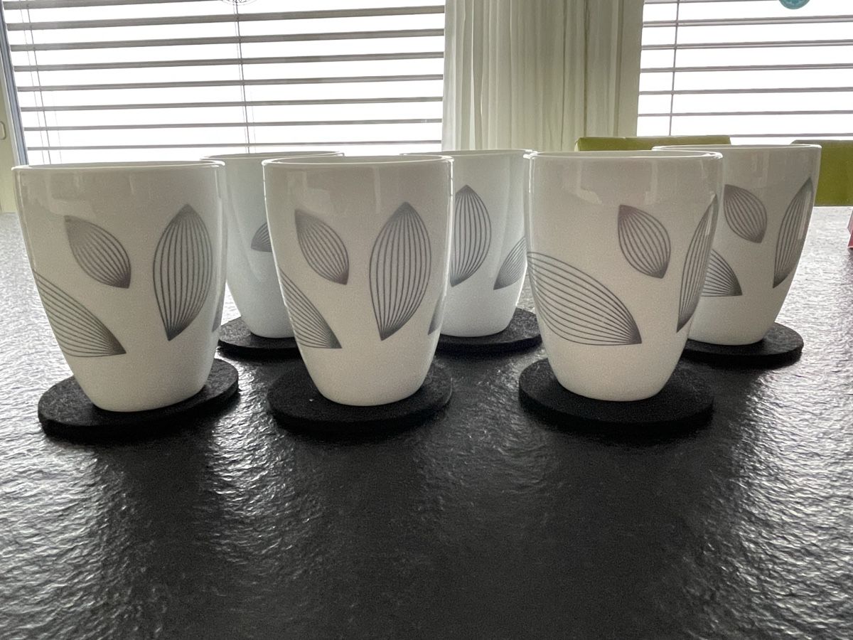 Tassen: Kaffeebecher / Teebecher, elegantes Design, neuwertig – Neu (gemäss Beschreibung) aus Schötz von MLH02 1