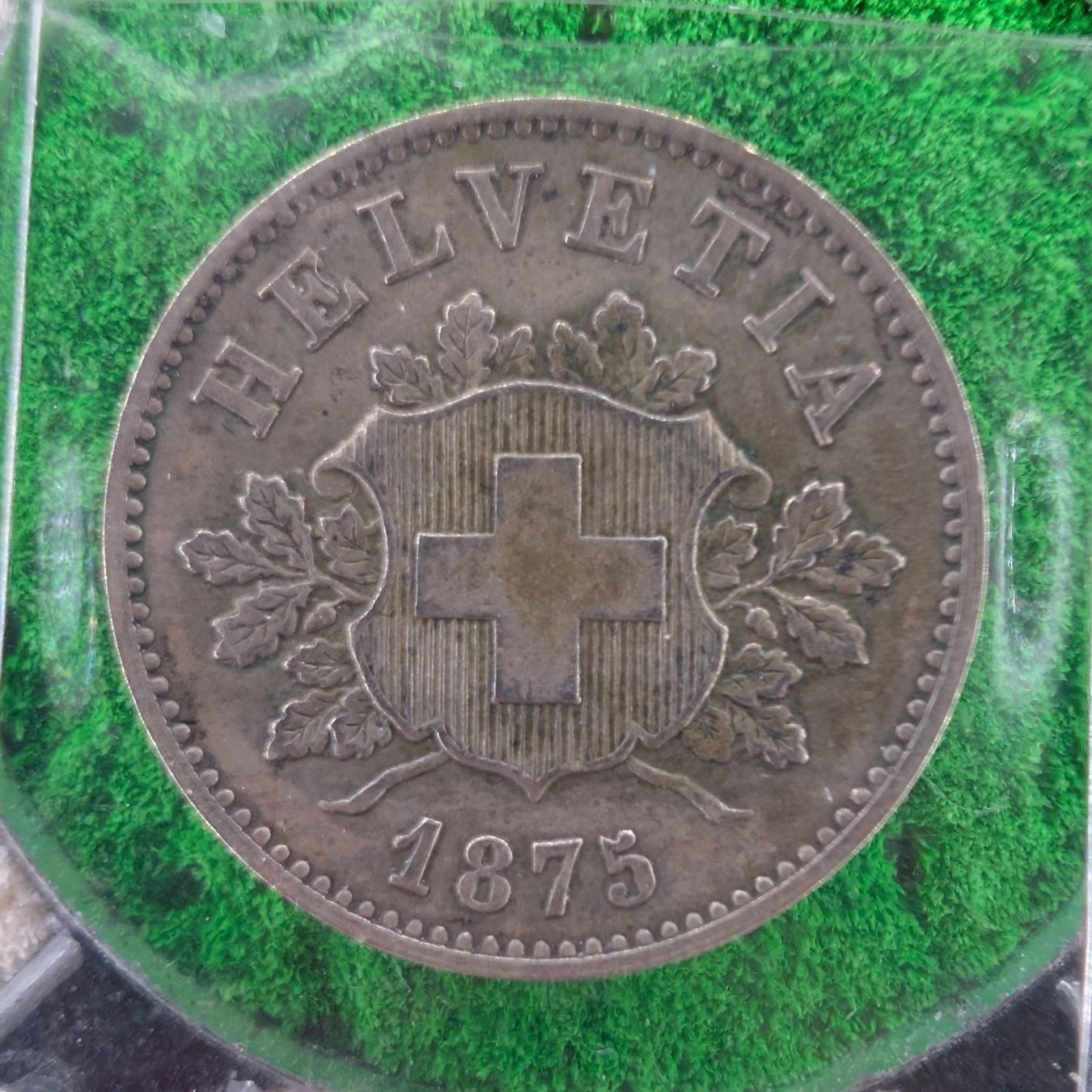 Tutti le monete: 10 Rappen 1875 unz, Kat. 1500.-, key date – Usato da Köniz venduto da SwissCoinCollector