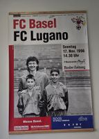 Plakat FC Basel gegen FC Lugano vom 17. November 1996