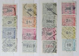 SWITZERLAND: Lot des timbres ferroviaires, O