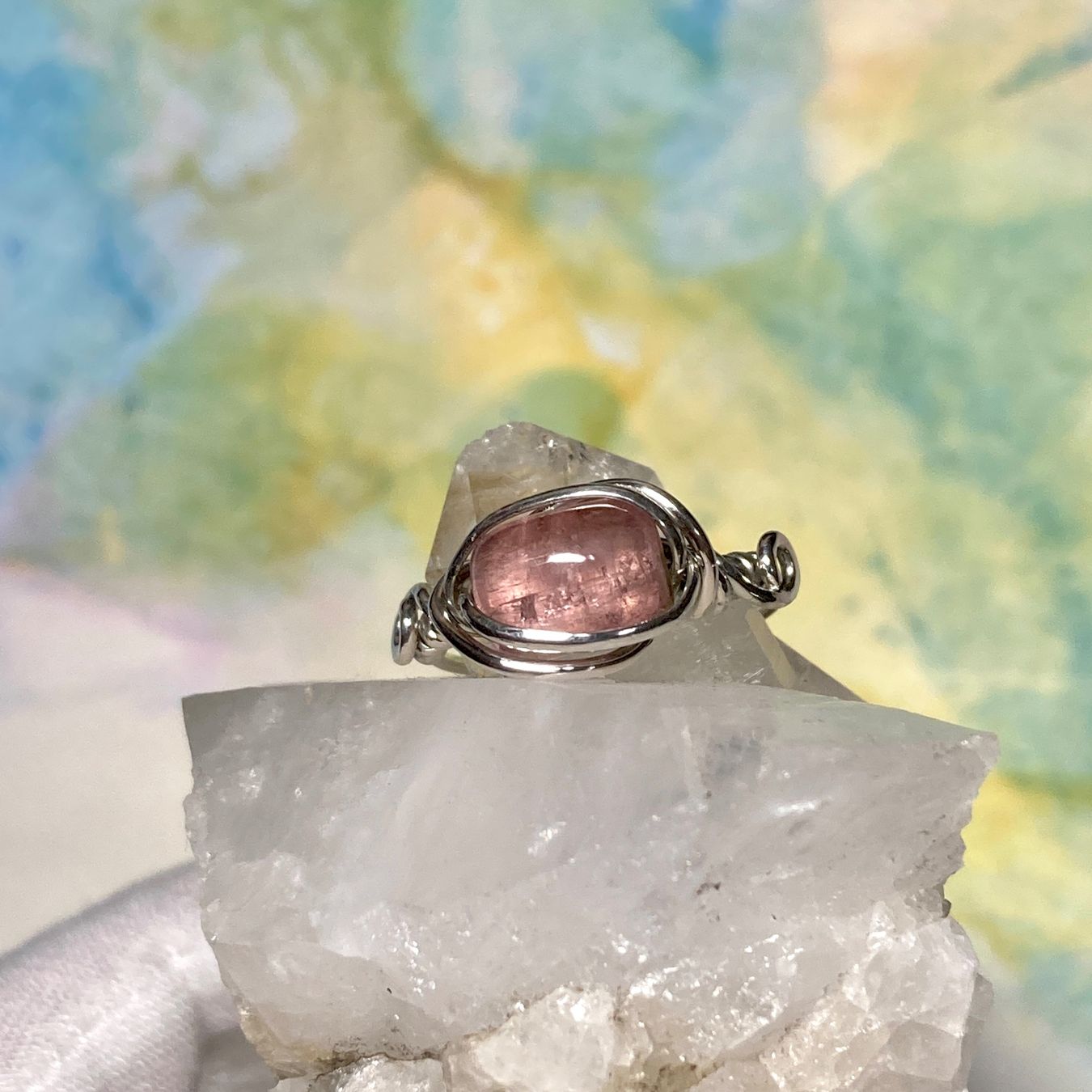 Anelli: Handgefertigter rosa Turmalin Ring – Nuovo (secondo la descrizione) da Solothurn venduto da Kiki_Di