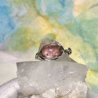 Handgefertigter rosa Turmalin Ring