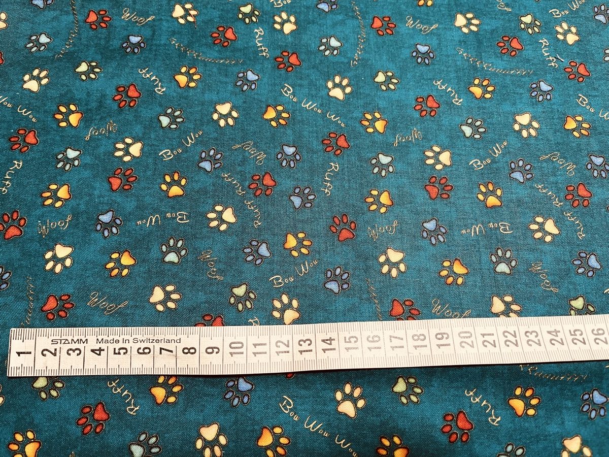 Stoffe: Patchworkstoffe 3er Set Pfoten bunt – Neu (gemäss Beschreibung) aus Seuzach von KreativmitStoff 5
