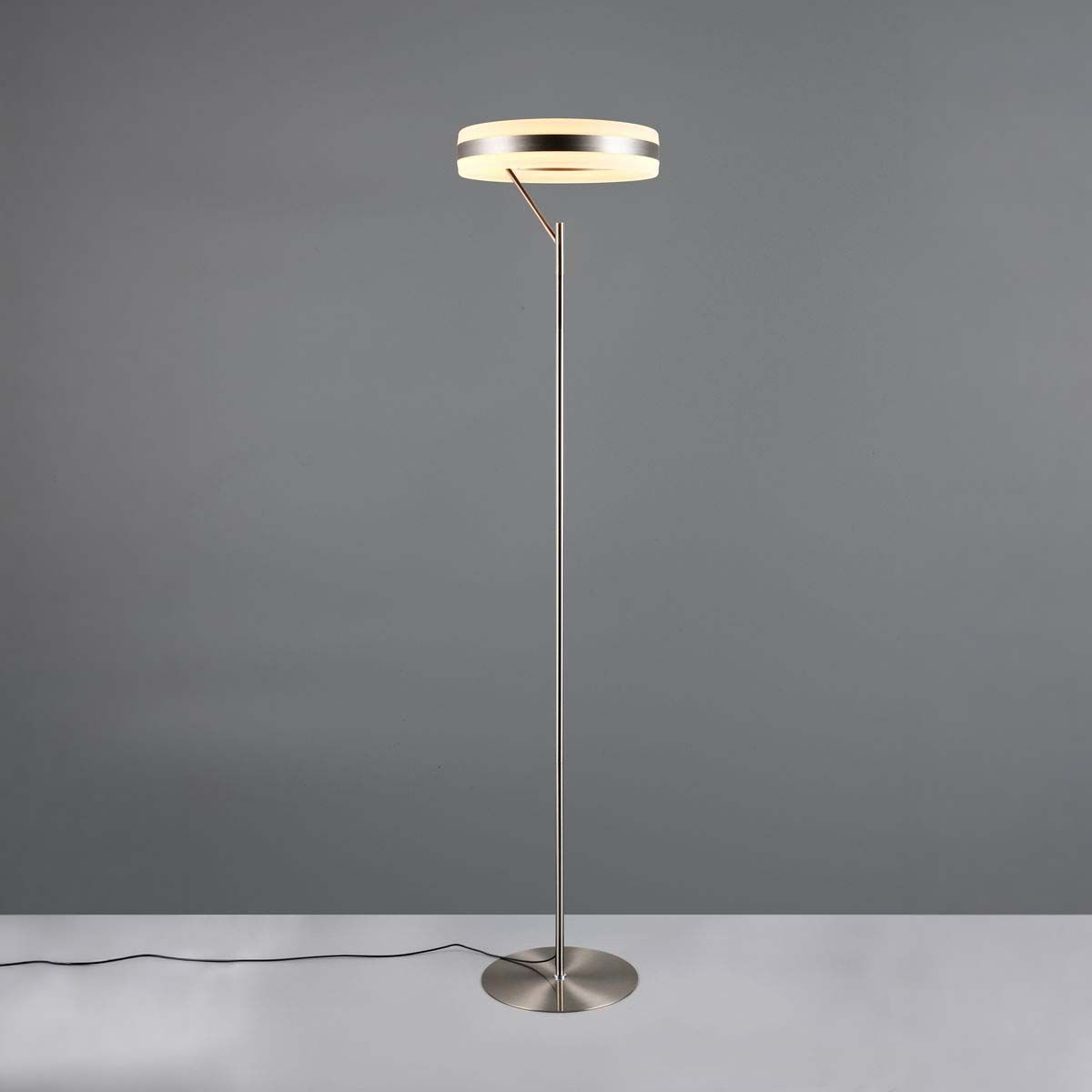 Lampade: LED Stehleuchte, Nickel, Dimmbar,40 cm – Nuovo (secondo la descrizione) da Kreuzlingen venduto da Smart-Light