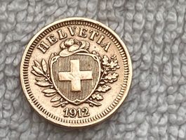 1 centime/Rappen 1912