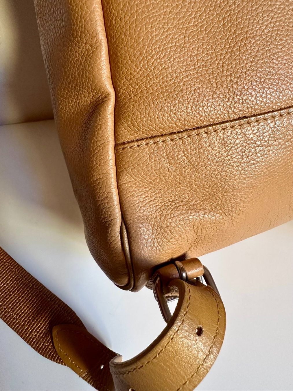 Longchamp Borse da donna: Longchamp sac à dos camel miel - taille M – Usato da Bernex venduto da euma1976 6