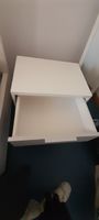 2 Nachttische mit Schublade weiss