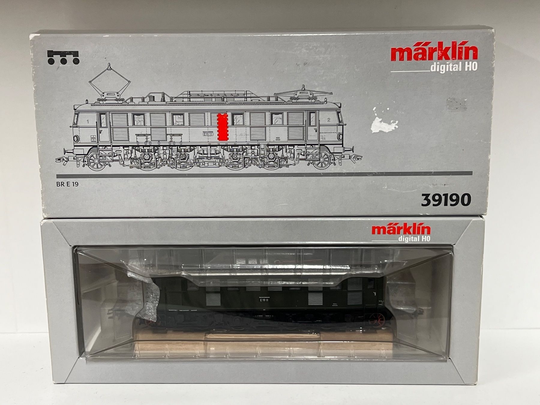 Märklin Modellini di ferrovie: Märklin 39190 BR E 19 H0 AC Digital – Usato da Geroldswil venduto da TopTrain54 7