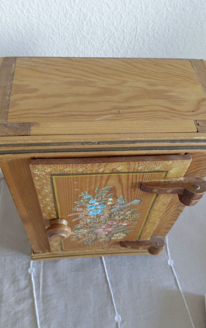 Pots: Vintage Holz Schmuckbox mit Schweizer Bauernmalerei – D'occasion à Horgen par zur_jq85 6