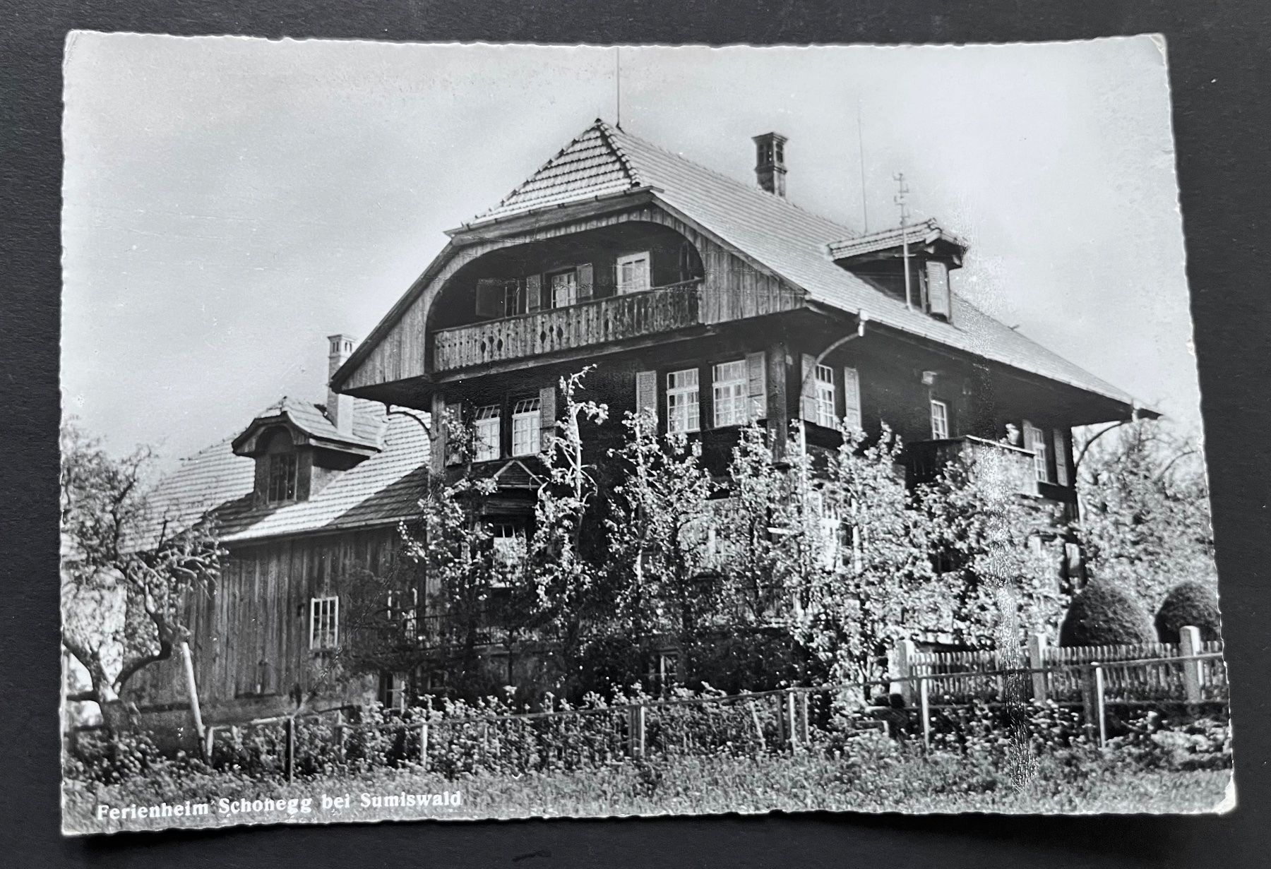 Cartoline postali: Ferienheim Schonegg bei Sumiswald, ca 1950 – Usato da Ostermundigen venduto da DaxKarten-75
