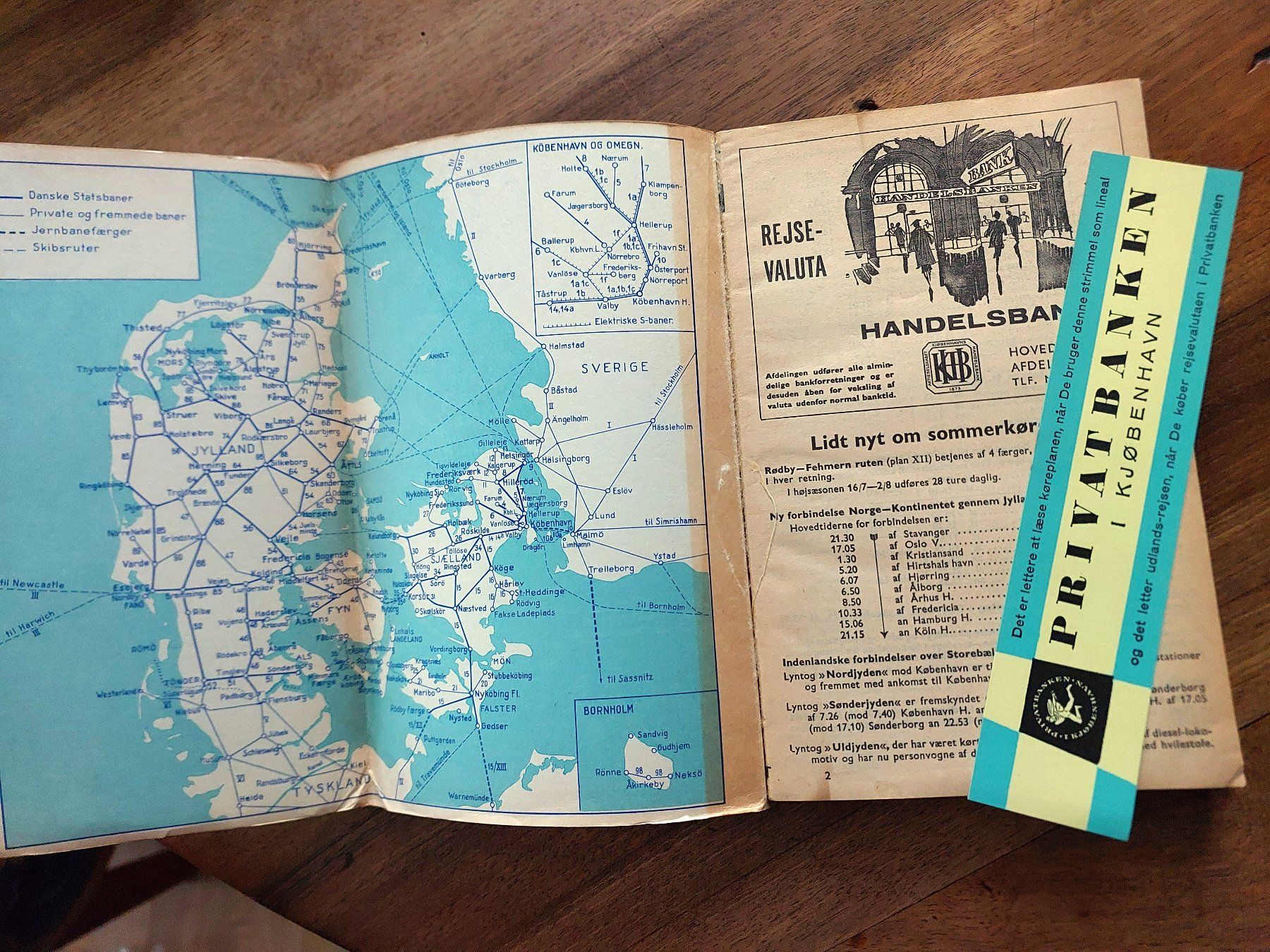 Libri: Dänemark Zugfahrplan DSB 1965 – Usato da Schönenwerd venduto da Steidi 1