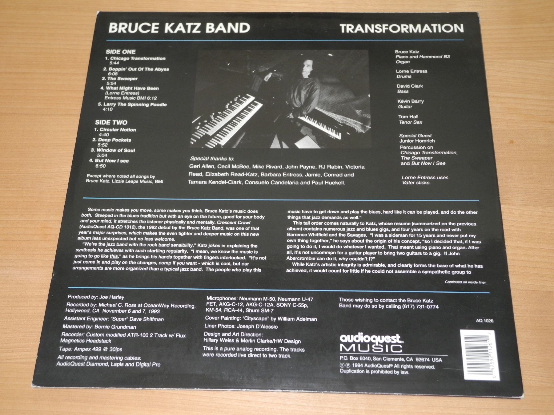 Dischi in vinile: AUDIOPHILE BRUCE KATZ BAND: TRANSFORMATION - AUDIOQUEST – Nuovo (secondo la descrizione) da Fahrwangen venduto da Swirl2 1