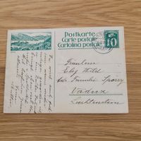 GS Karte Spiez 1929 Ennenda Vaduz Liechtestein