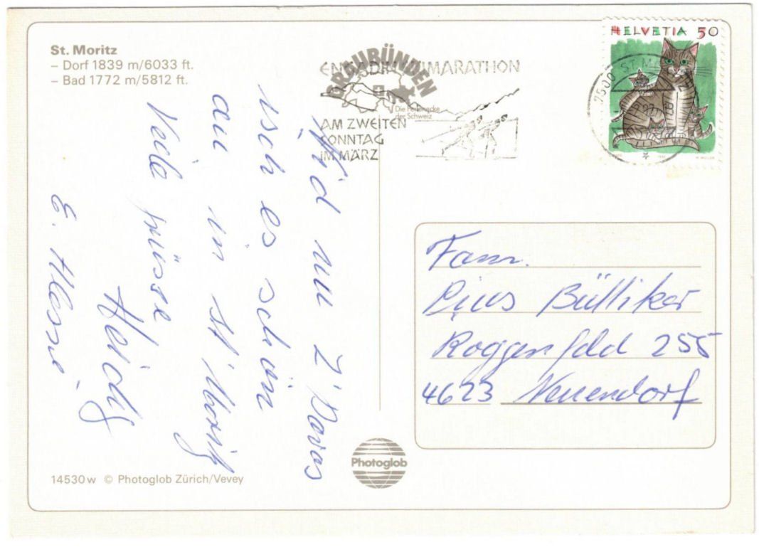 Cartes postales: St. Moritz - 4 Bild AK – D'occasion à Binningen par Mountainrider 1