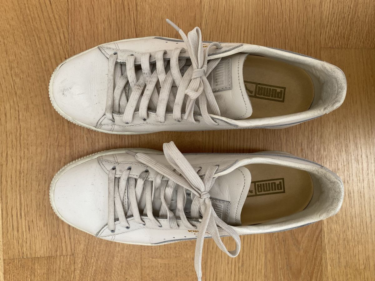 Puma Damenschuhe: Puma Clyde weiss Gr. 39 – Gebraucht aus Münchenstein von Ladypink7 5