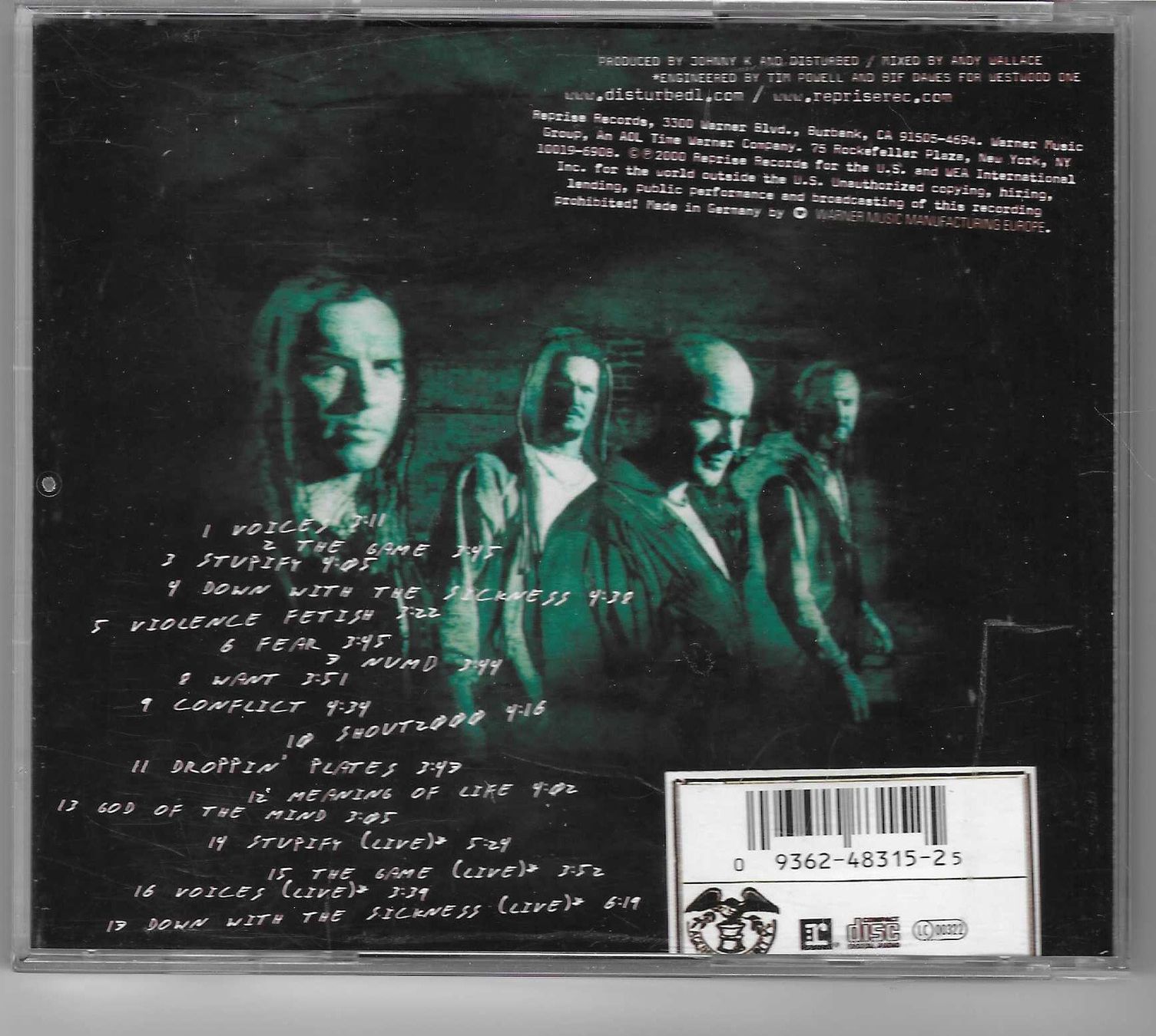 CDs: DISTURBED  -  THE SICKNESS – Gebraucht aus Bex von Giorgiob 1