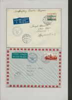 1941 + 1943 Flugpost Brief Buochs Payerne Hergiswil Luftpost