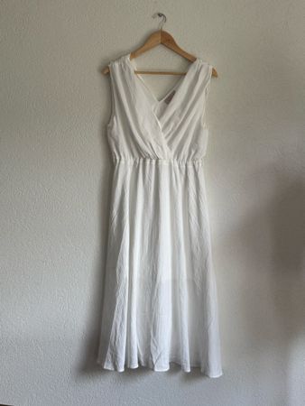 Kleid weiß Größe M, Robe blanche taille M City Essential