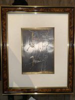 Quadro relief picture boats and town 40x47