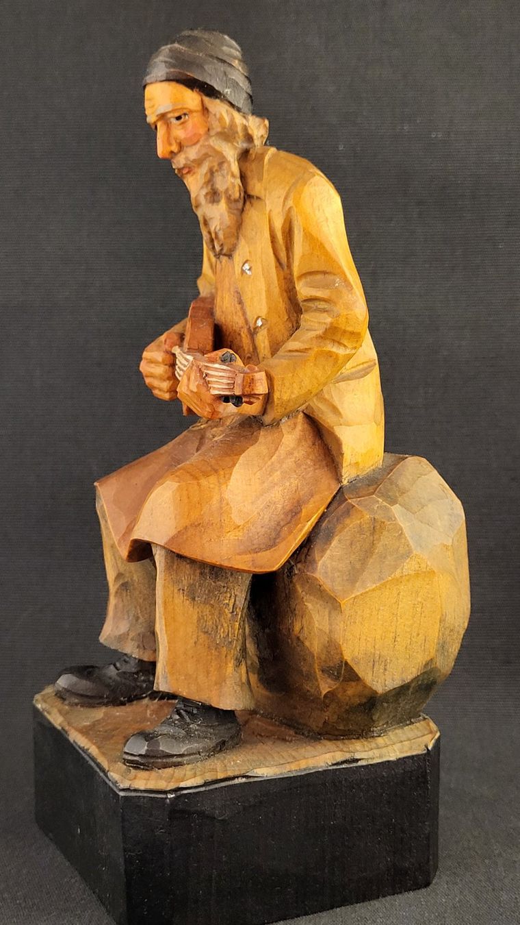 Figurines: Geschnitzte Holz-Figur GEIGENBAUER – D'occasion à Basel par spinne02 3