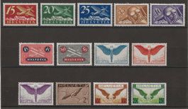 1923-30 : Flugpost Ausgaben F3 - F15 * KP 470.--