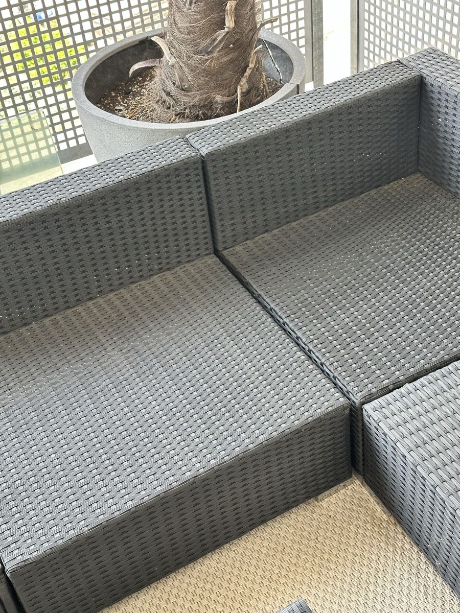 Sofas: Garten Lounge Set Polyrattan modulare Sofas. – Neu (gemäss Beschreibung) aus Kerzers von Chantalmeyer1111 5