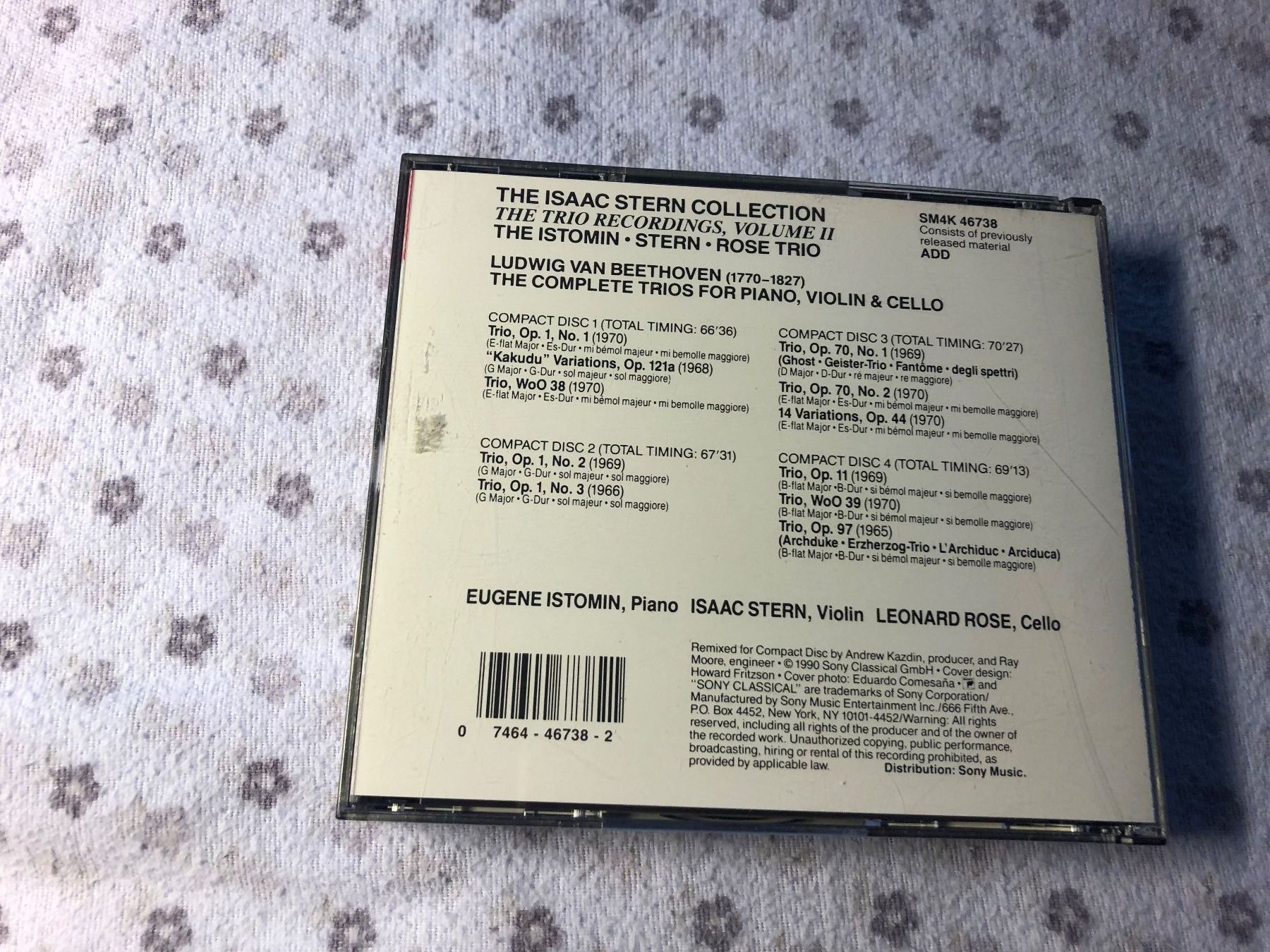 CD: Isaac Stern Collection Vol.2 Beethoven Trio CD Box – Usato da Schübelbach venduto da Bemafaja 1