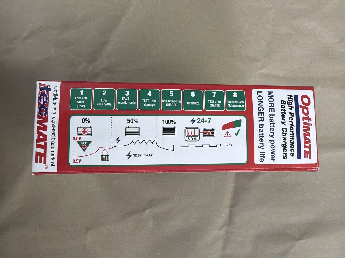 Batterieladegeräte: Optimate LFP Lithium Batterie Ladegerät 12.8V 0.8A 8 Steps  – Neu und originalverpackt aus Kreuzlingen von Roller-Werkstatt 1