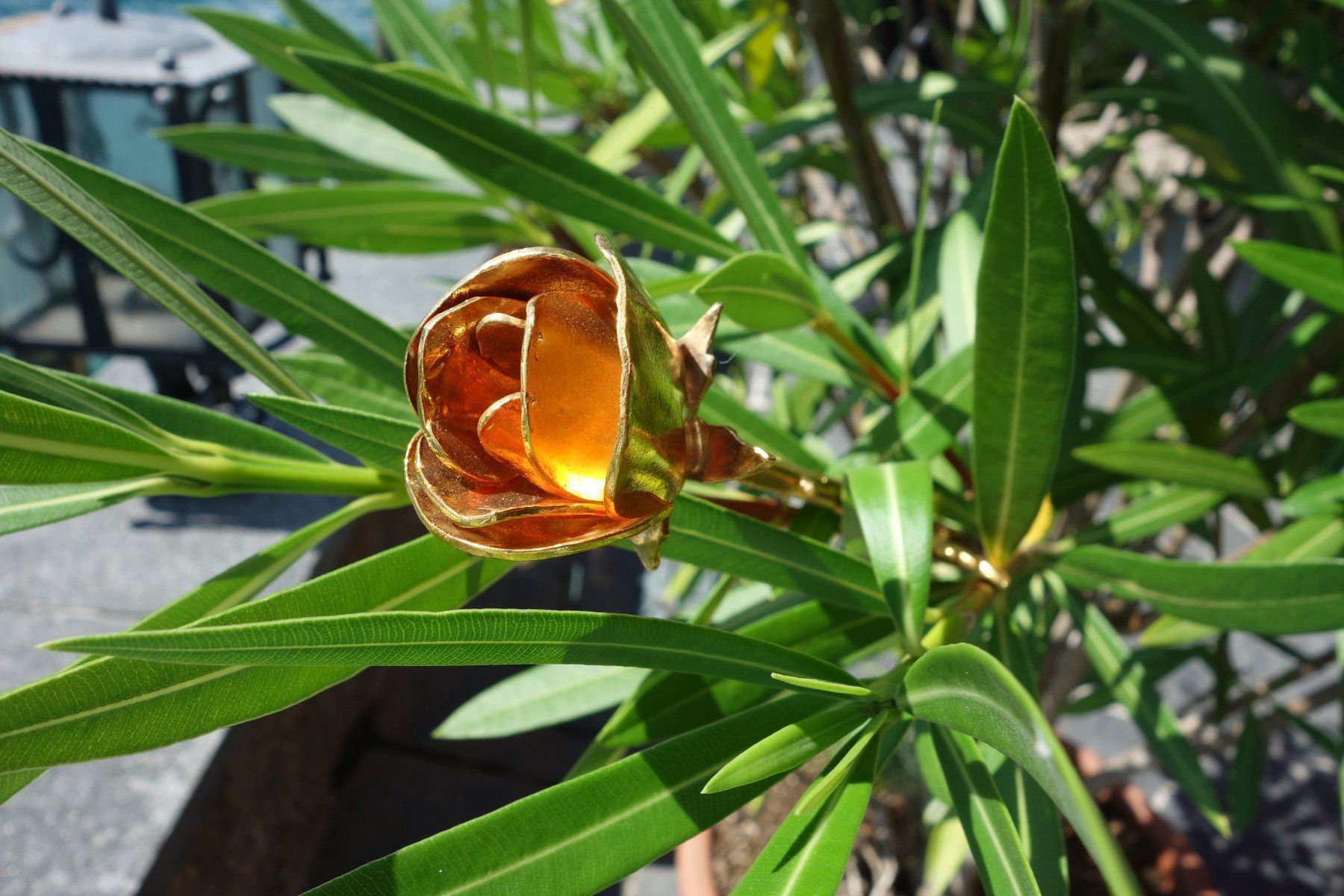 Altri gioielli: Rose "goldfarben" Zinn – Usato da Weggis venduto da Giorgio3005 6
