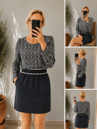 VALENTINO | jupe noire chic taille haute élégante| taille 36