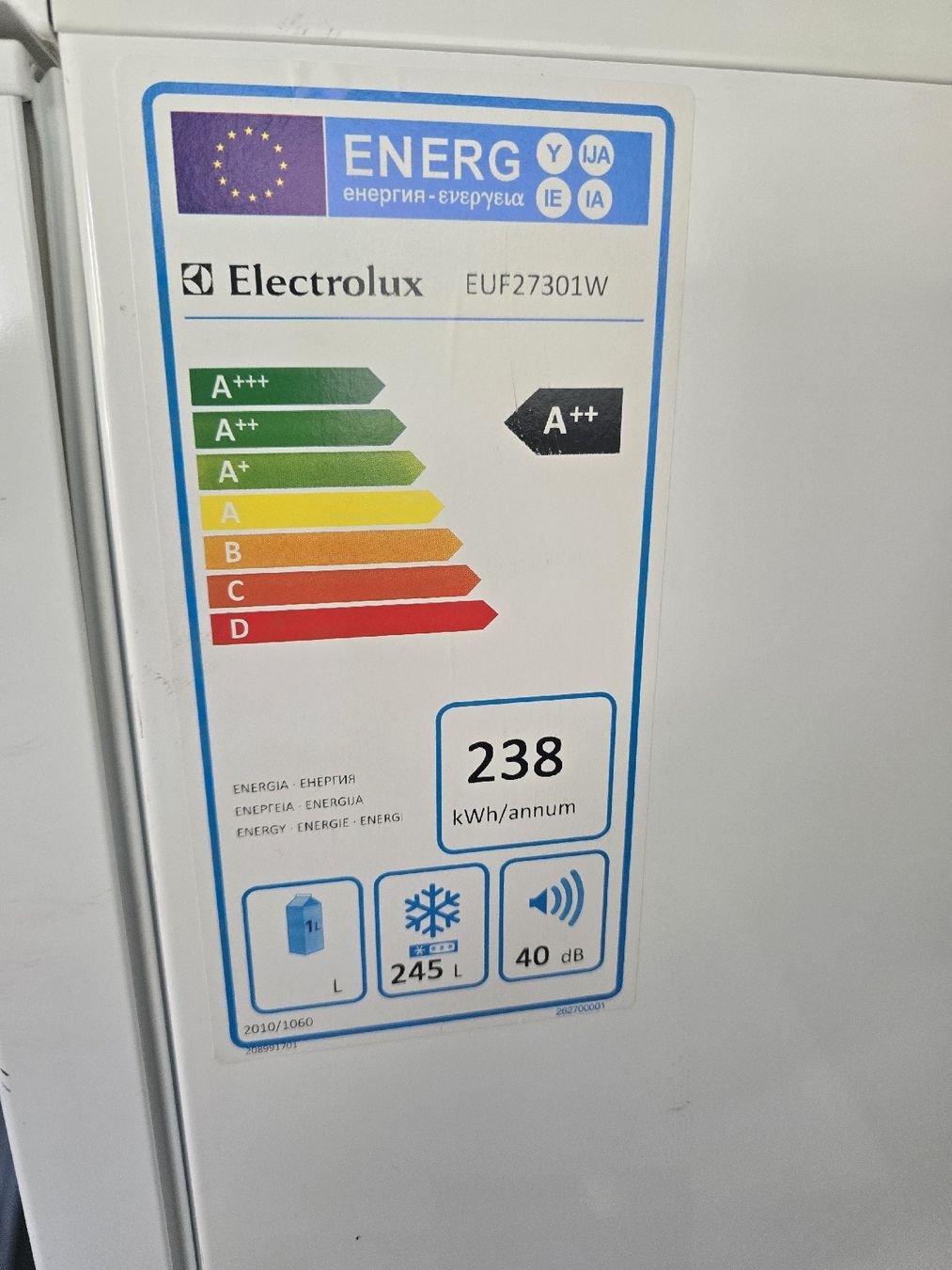 Gefrierschrank: Gefrierschrank Electrolux A++ – Gebraucht aus Oberburg von B-2 5