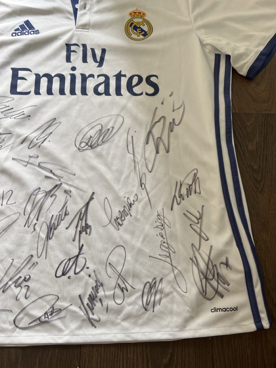 Adidas T-Shirts: Real Madrid Jersey White Adidas Signed Autograph – Neu (gemäss Beschreibung) aus Luzern von TIsabel 2