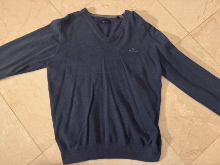 Classic Gant Blue V Neck Sweater