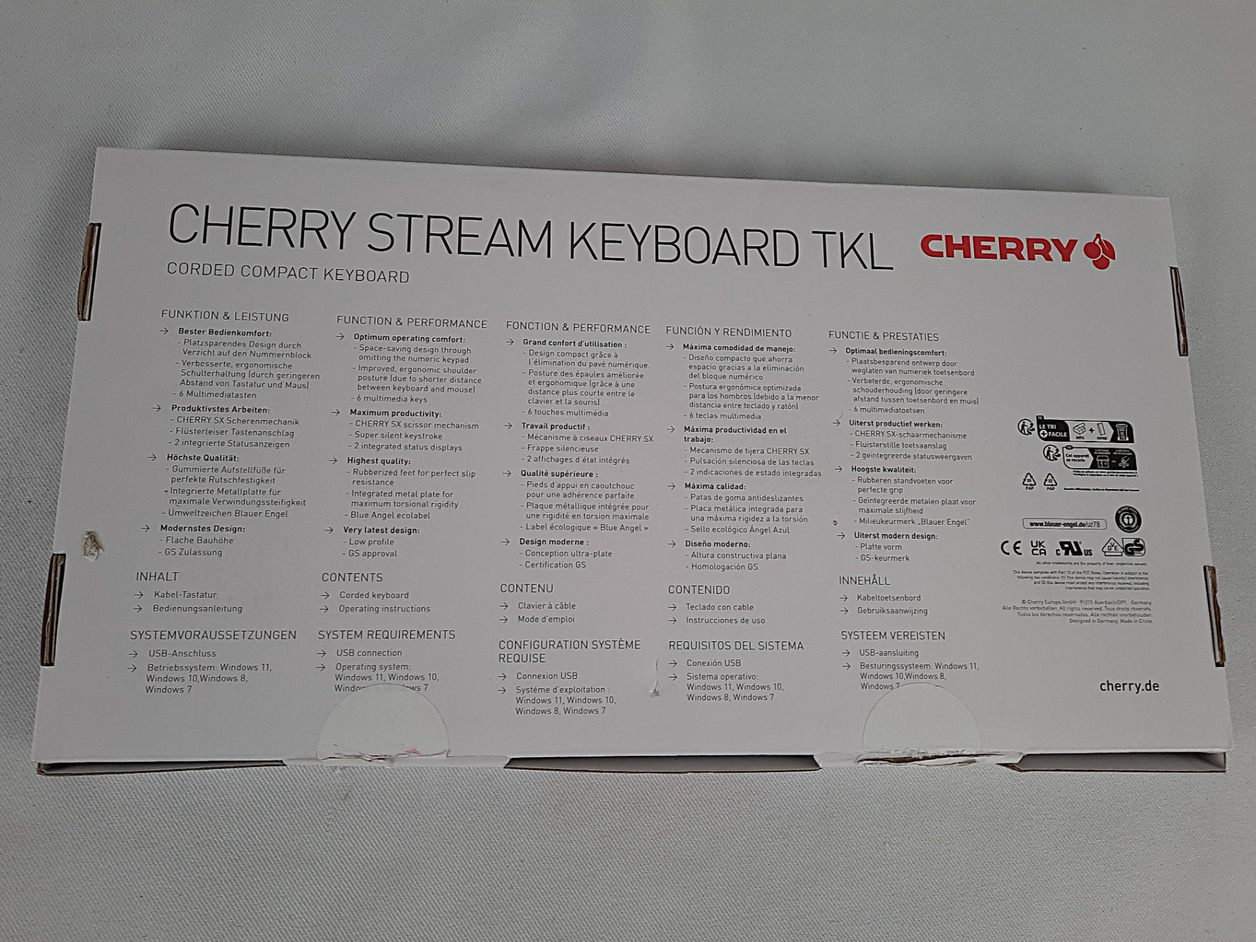 Tastiere: CHERRY STREAM Tastatur – Nuovo (secondo la descrizione) da Beinwil am See venduto da Restwert_Beinwil 2