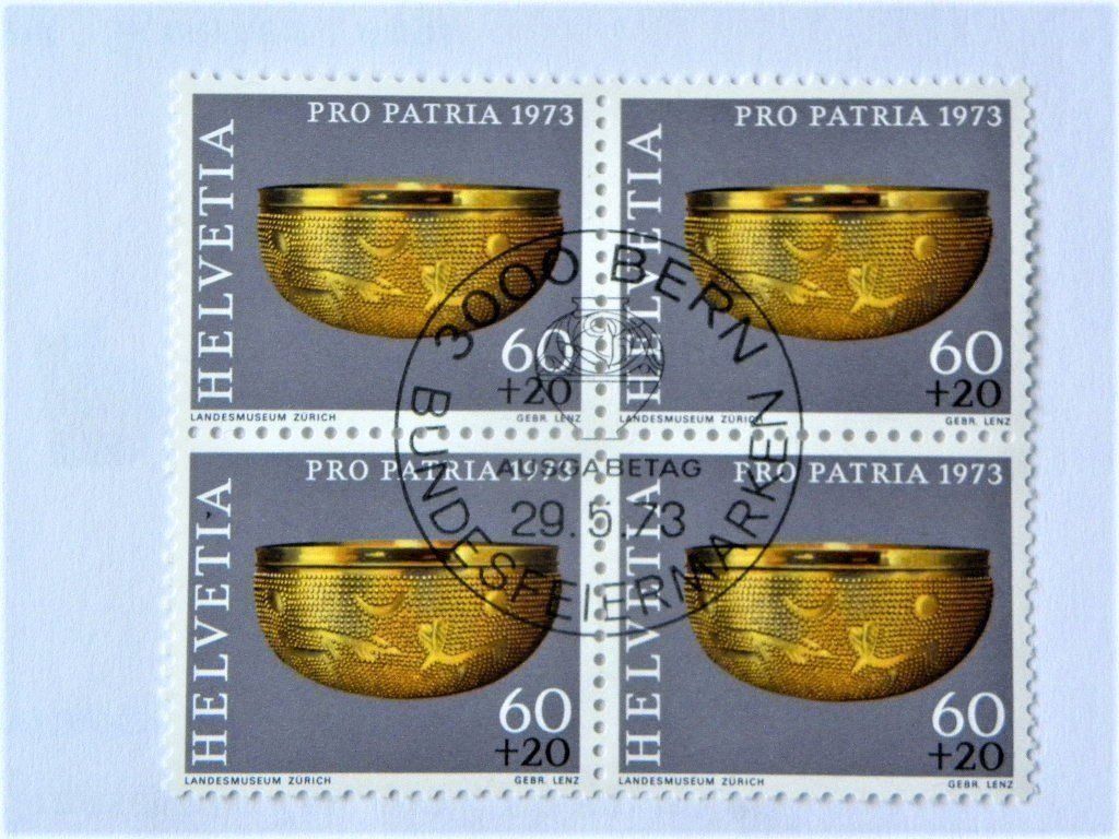 Tutti i francobolli: (134)   Pro Patria 1973° ET-Stempel – Usato da Schwarzhäusern venduto da Inot3 4