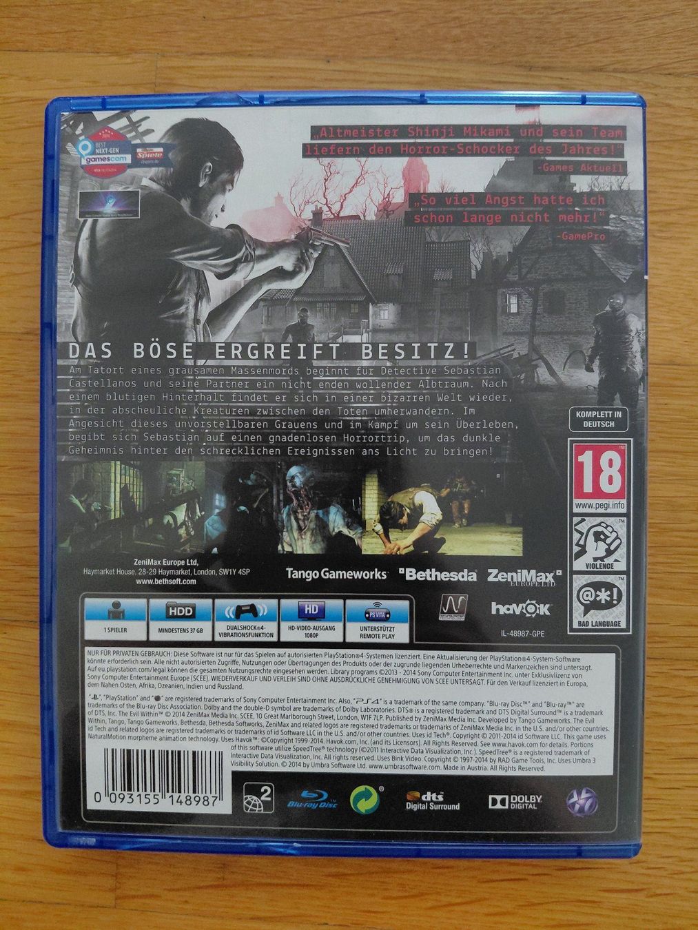 Sony Spiele: The Evil Within PS4 – Gebraucht aus Oberwil BL von kah_s55q 3