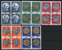 1964, Pro Patria, Viererblock, ET, gummiert