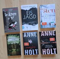 6x Krimi, Romane, gemischt