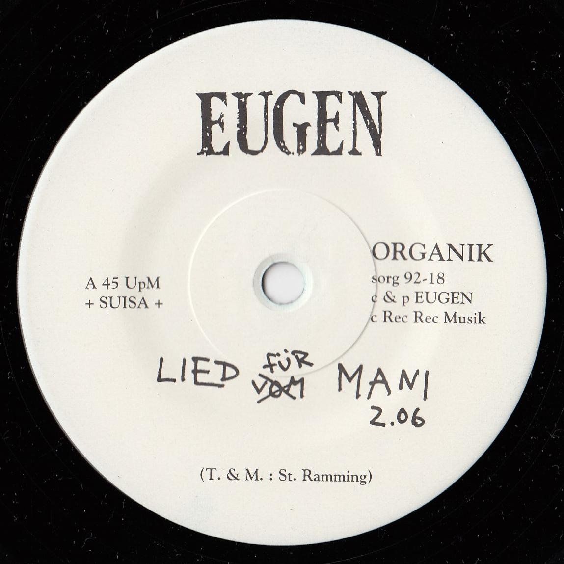 Dischi in vinile: Böse Bub Eugen Vinyl Single 1992 CH-Group – Usato da Volketswil venduto da Abcrecords 2